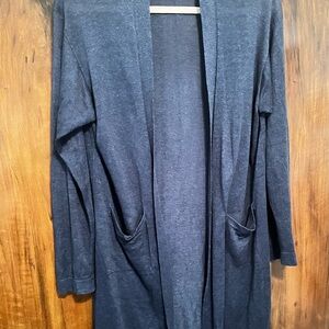 Uniqlo Navy Blue Open-Front Cardigan